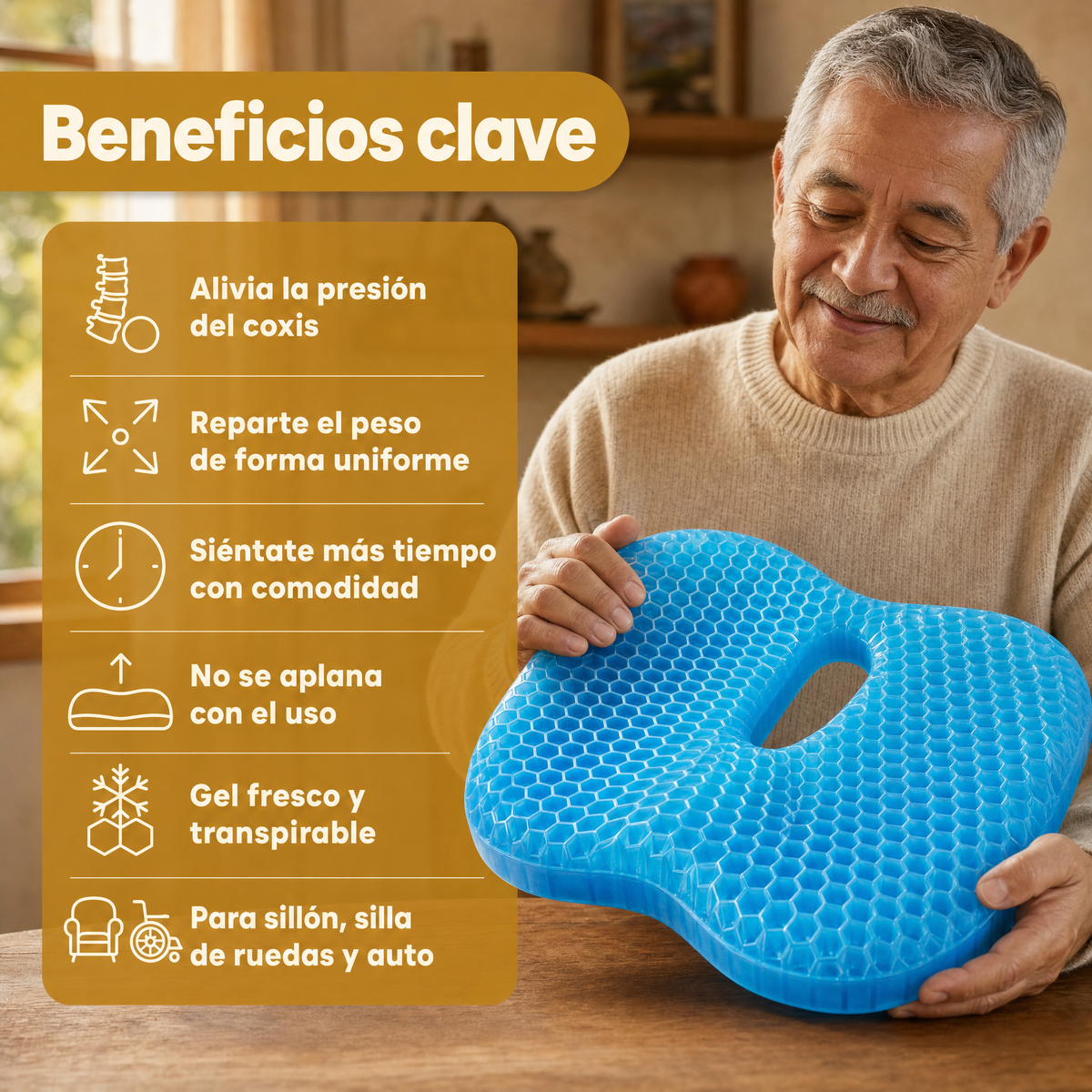 Cojín De Gel Para El Coxis